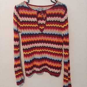 Multicolor 70s-like sweater